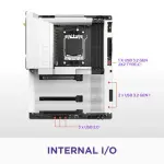NZXT N7 B850 AM5 ATX Gaming WiFi Motherboard White (N7-B85XT-W1)