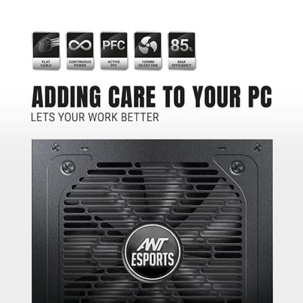 Ant Esports FG850 V2 ATX 3.1 850 Watt 80 Plus Gold Fully Modular Power Supply (FG850 V2)