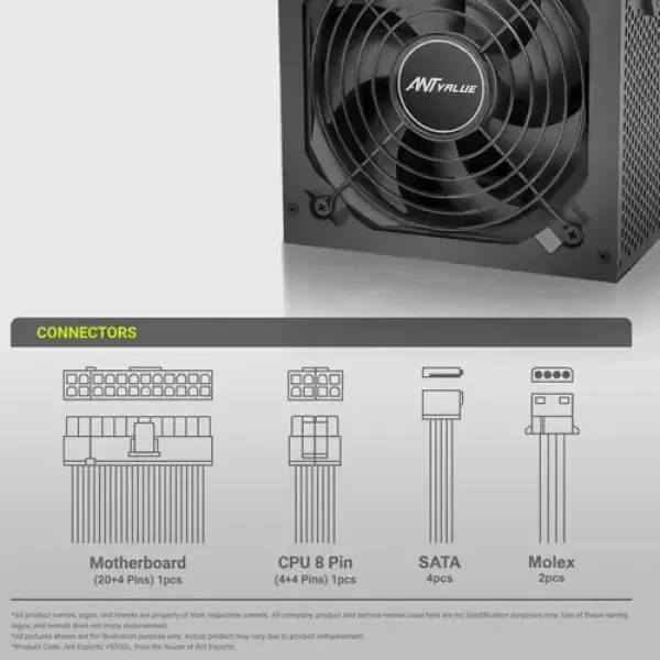 Ant Value ECO500 Power Supply (ECO-500)