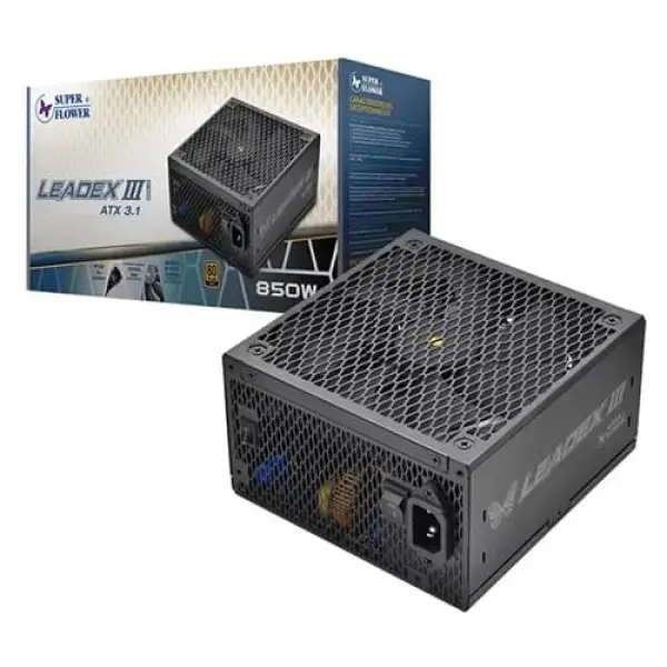 Super Flower Leadex III Gold 850W ATX3.1 Fully Modular SMPS (SF-850F14GE(GL)-ATX-3.1)