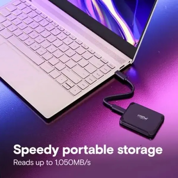 Crucial X9 1TB Gen2 External SSD (CT1000X9SSD9)