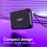 Crucial X9 1TB Gen2 External SSD (CT1000X9SSD9)