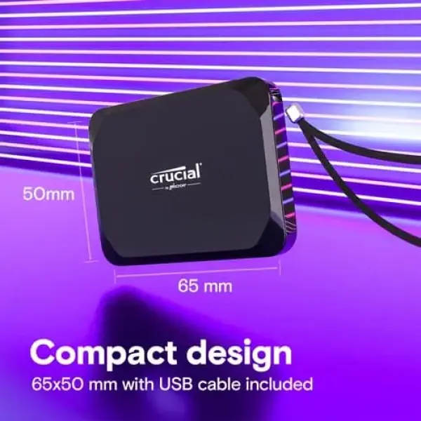 Crucial X9 1TB Gen2 External SSD (CT1000X9SSD9)