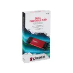 Kingston Dual Portable 1TB USB 3.2 Gen 2 SSD (SPSD-1TB)