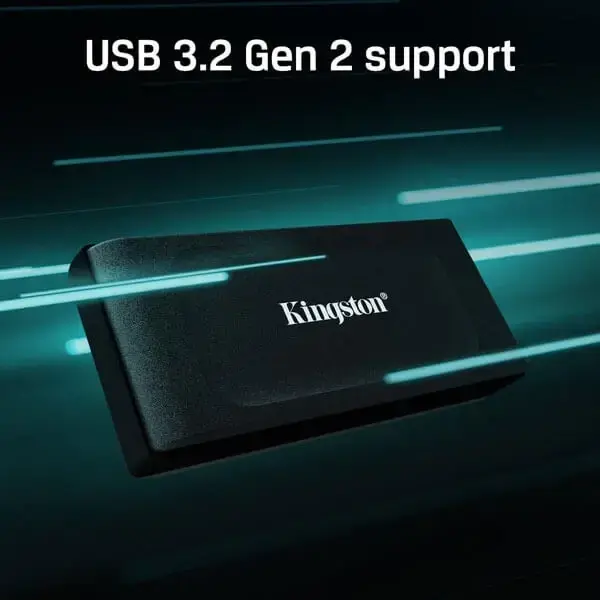 Kingston XS1000 1Tb Usb 3.2 Gen 2 External Ssd (Black) (SXS1000-1000G)