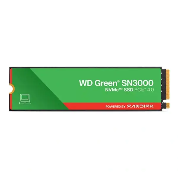 WESTERN DIGITAL Green SN3000 1TB NVMe Gen4 Internal SSD (WDS100T5G0E)