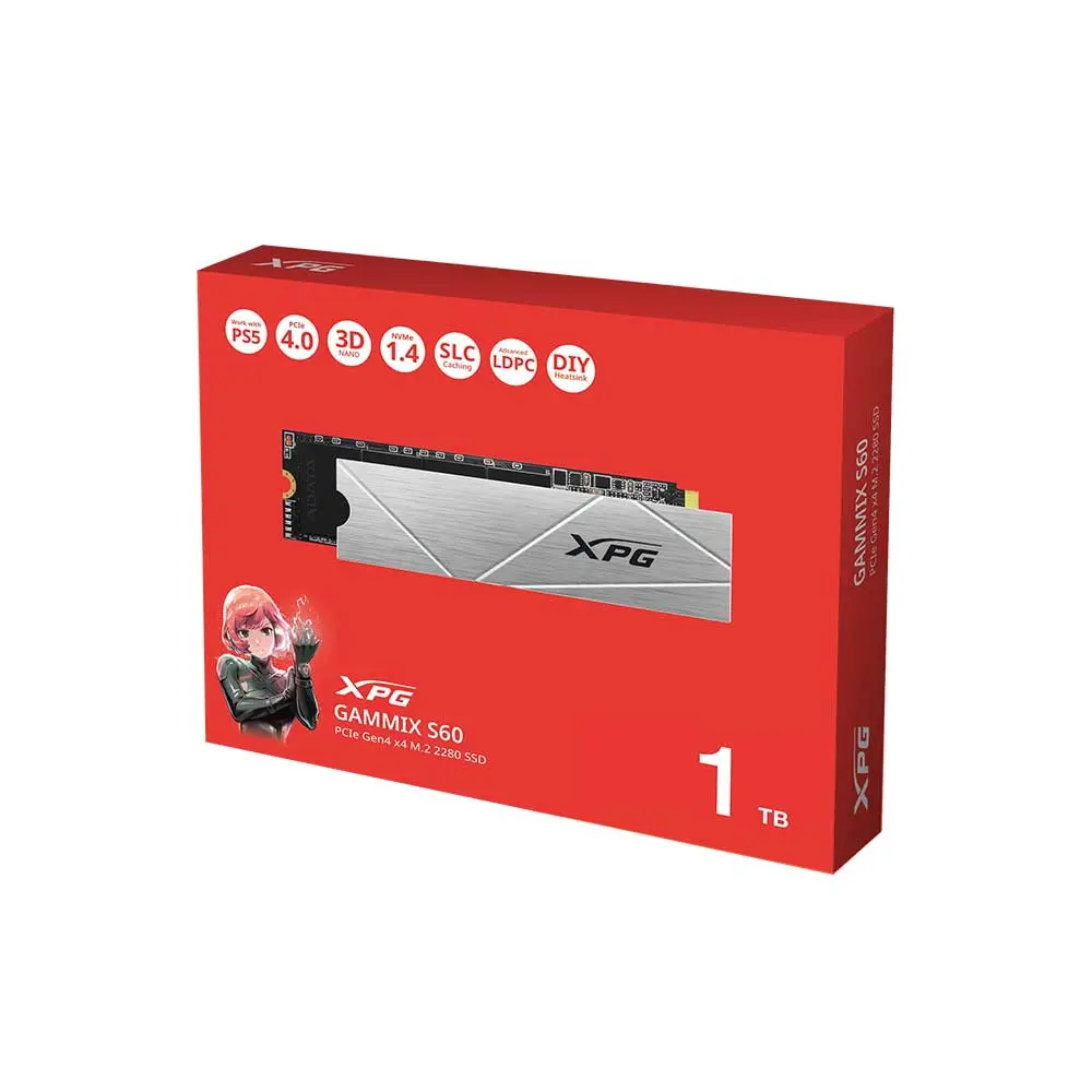 Xpg Gammix S60 1Tb PCIe Gen4 x4 M.2 2280 Internal Ssd